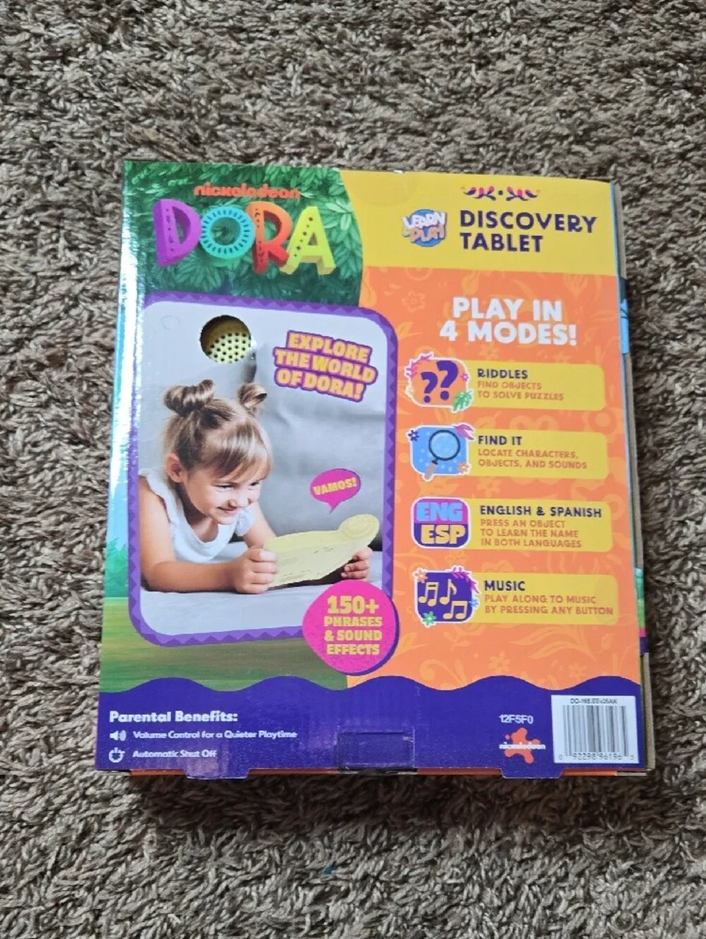 Nickelodeon Dora Learn & Play English and Spanish 150 Phrases Discovery Tablet